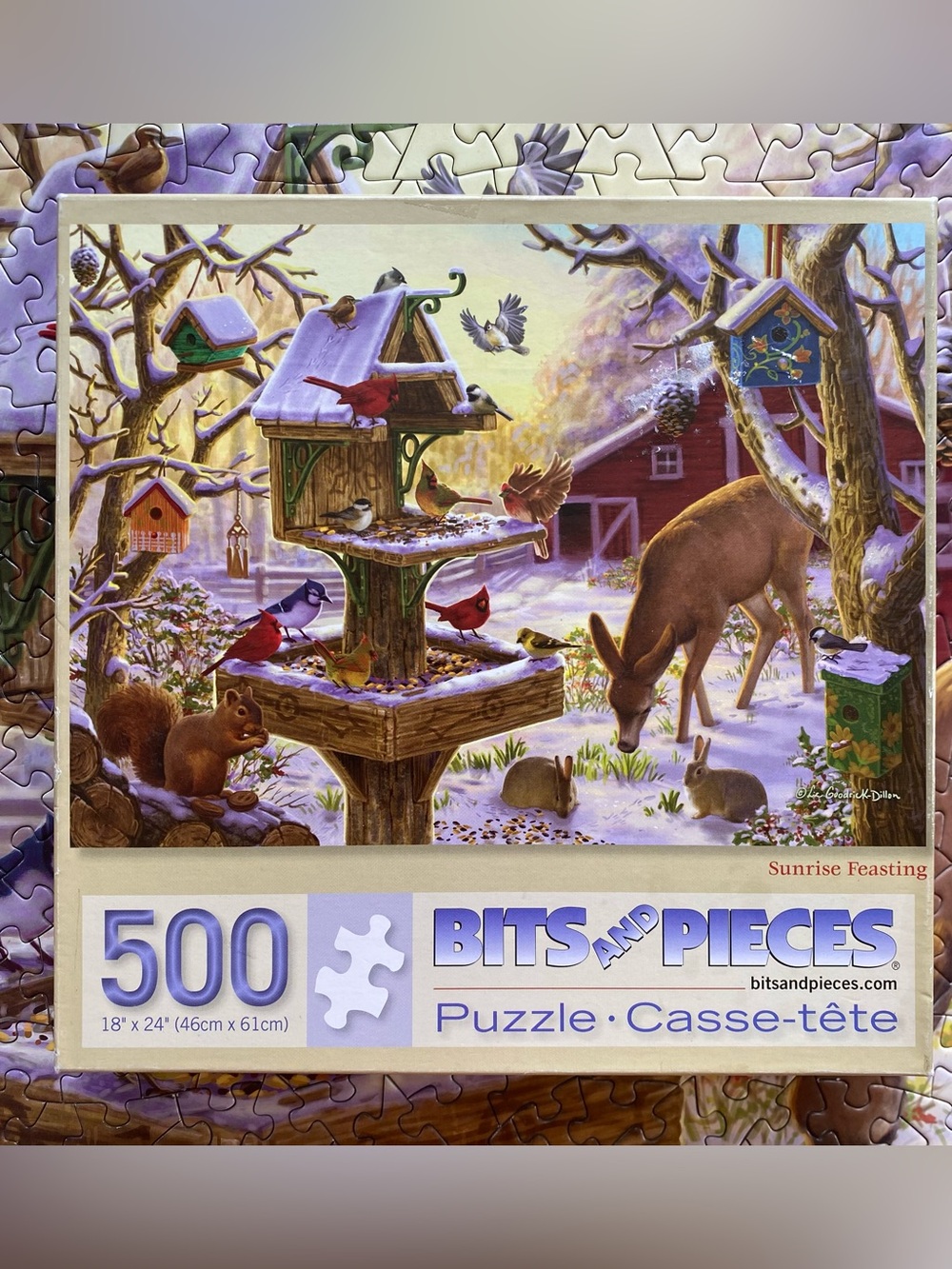 Bits & Pieces 500 piece Puzzle Sunrise Feasting by Liz Goodrick-Dillon